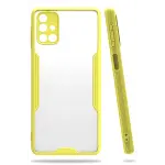 Samsung Galaxy M31S Kılıf Platin Silikon - Sarı-2