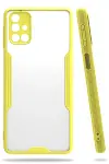 Samsung Galaxy M31S Kılıf Platin Silikon - Sarı-1