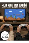 3D Çift Oyun Kollu 4K HD Ekran Nostaljik 20.000 Oyunlu Beyaz Game Box Yeni Nesil-1