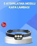 300 Lümen Sensörlü LED Kafa Lambası USB Şarjlı SOS Modlu-1