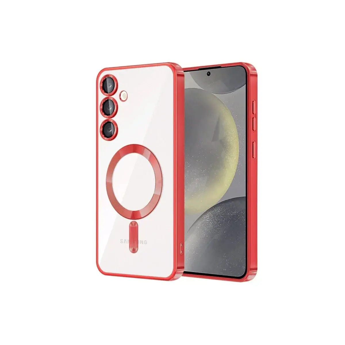Samsung Galaxy S23 Kılıf Kross Magneticsafe Kapak - Kırmızı