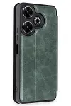 Xiao Red 13 4G Kılıf Flip Cover - Koyu Yeşil-2