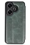 Xiao Red 13 4G Kılıf Flip Cover - Koyu Yeşil-1