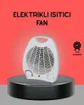 Mini Elektrikli Isıtıcı 2000W – Termostatlı Fanlı Isıtma, Taşınabilir Tasarım-1