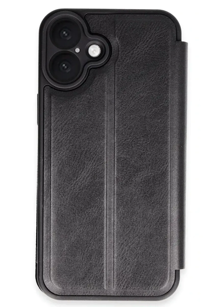 Apple iPhone 16 Kılıf Flip Cover - Siyah