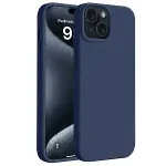 Apple iPhone 15 Kılıf First Silikon - Lacivert-2