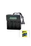 4 Yuvalı Li-ion Pil Şarj Cihazı 3000mA 4.2V (18650/26650/16340 Uyumlu)-2