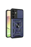 Samsung Galaxy A16 5G Kılıf Pars Lens Yüzüklü Silikon - Lacivert-1