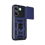 Xiao Poco X8 Pro Pars Lens Yüzüklü Silikon - Lacivert-2