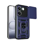 Xiao Poco X8 Pro Pars Lens Yüzüklü Silikon - Lacivert-1