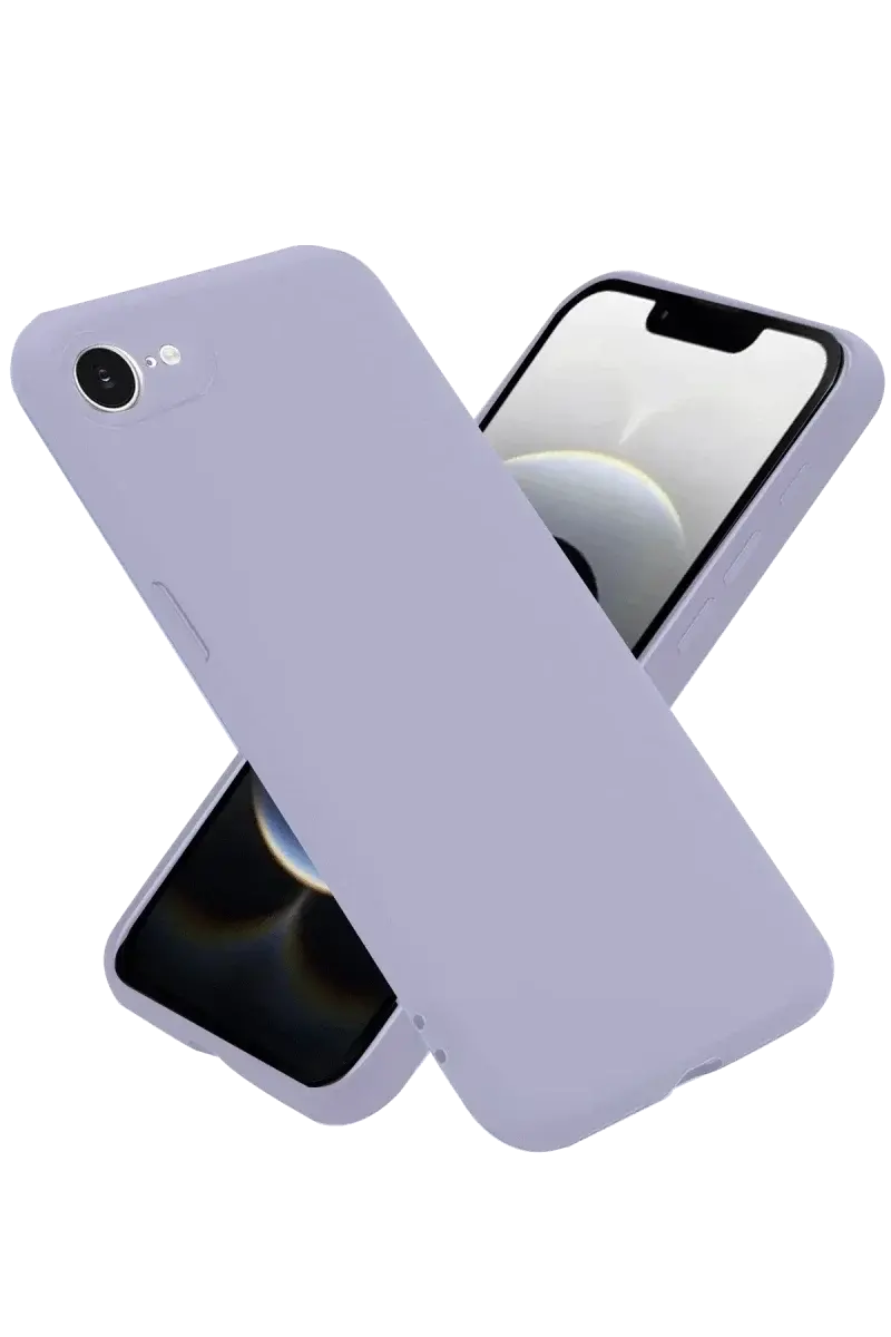 Apple iPhone 16E Kılıf Nano içi Kadife Silikon - Lila