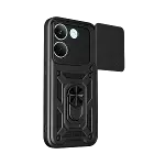 Xiao Poco X8 Pro Pars Lens Yüzüklü Silikon - Siyah-2