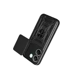 Xiao Poco X8 Pro Pars Lens Yüzüklü Silikon - Siyah-3