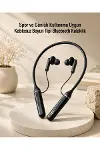 Kablosuz Boyun Tipi Bluetooth Kulaklık krofonlu Spor ve Günlük Kullanıma Uygun-1