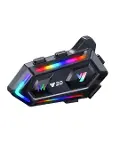 16 Mod RGB Işıklı Motosiklet Intercom Çift Telefon Destekli-2