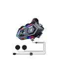 16 Mod RGB Işıklı Motosiklet Intercom Çift Telefon Destekli-3