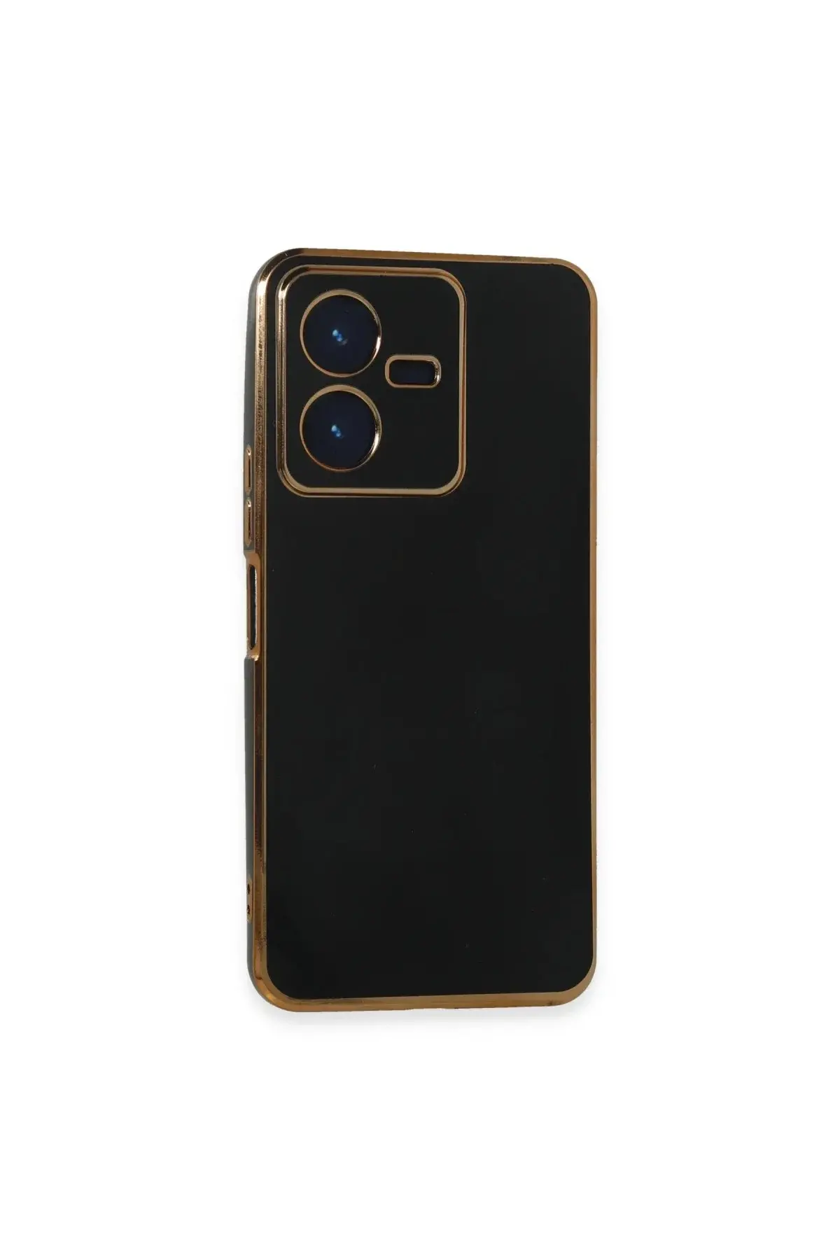 Vivo Y22 2022 Kılıf Volet Silikon - Siyah
