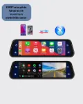 10 İnç Tam Dokunmatik Dikiz Aynası Kamera Ön Arka Full HD-3