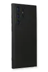 Samsung Galaxy S23 Ultra Kılıf Nano içi Kadife Silikon - Siyah-2