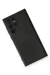 Samsung Galaxy S23 Ultra Kılıf Nano içi Kadife Silikon - Siyah-3