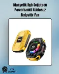 RGB Işıklı Girdap Fanlı Mobil Soğutucu | Manyetik Montaj | Type-C Girişli-1