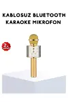 Karaoke Mikrofonu Bluetooth USB AUX Girişli Yankı Efektli-1