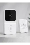 Kablosuz Beyaz Akıllı Kapı Zili Wi-Fi Bağlantılı HD Kameralı Ev Güvenlik Sistemi-2