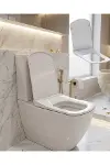 Yavaş Kapanan Klozet Kapağı Universal Uyum Kolay Temizlik-1
