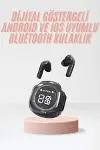 Yeni Nesil Bluetooth Kulaklık Dijital Göstergeli Dokunmatik 5.3 Kablosuz-1