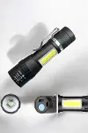 El Feneri Led USB Şarjlı Zoom Mini Led Işık Acil Durum Feneri-1
