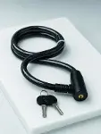 Anahtarlı Çelik Halat Kilit 12 mm Güçlü Bisiklet Kilidi 80 cm PVC Kaplamalı Elektrikli Scooter ve Mo-2
