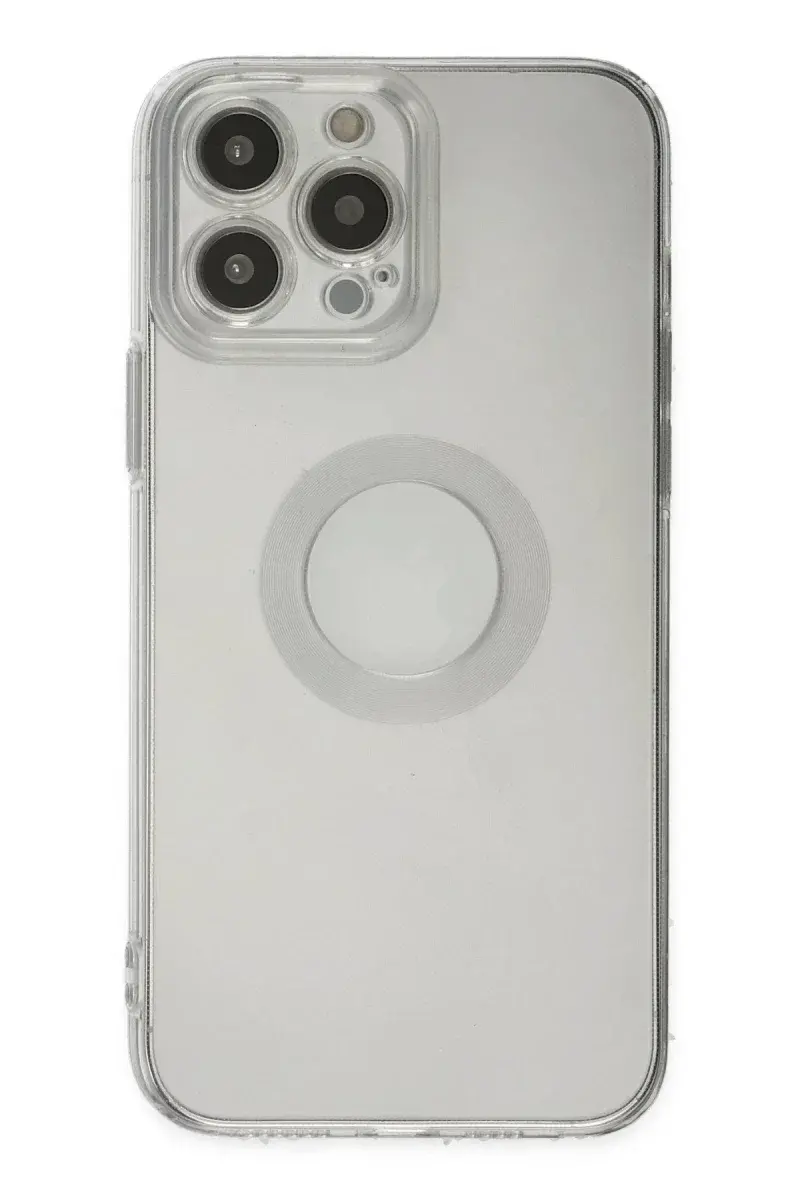Apple iPhone 14 Pro Max Kılıf Santa Lens Silikon - Şeffaf