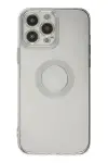 Apple iPhone 14 Pro Max Kılıf Santa Lens Silikon - Şeffaf-1