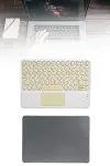 Touchpad Tüm Cihazlara Uyumlu Bluetooth Klavye Touchpad Slim Kablosuz Wifi Q Klavye-3