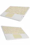 Touchpad Tüm Cihazlara Uyumlu Bluetooth Klavye Touchpad Slim Kablosuz Wifi Q Klavye-4
