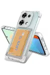 Xiao Red Note 13 Pro 4G Kılıf Kart Şeffaf Silikon - Şeffaf-1