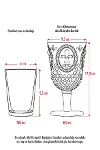 Akrilik Kırmızı Tekli Kadeh & Su Meşrubat Kahve Yanı Bardağı 450 ml ( Cam Değildir )-4