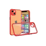 Apple iPhone 13 Mini Kılıf a Şeffaf Silikon - Kırmızı-3