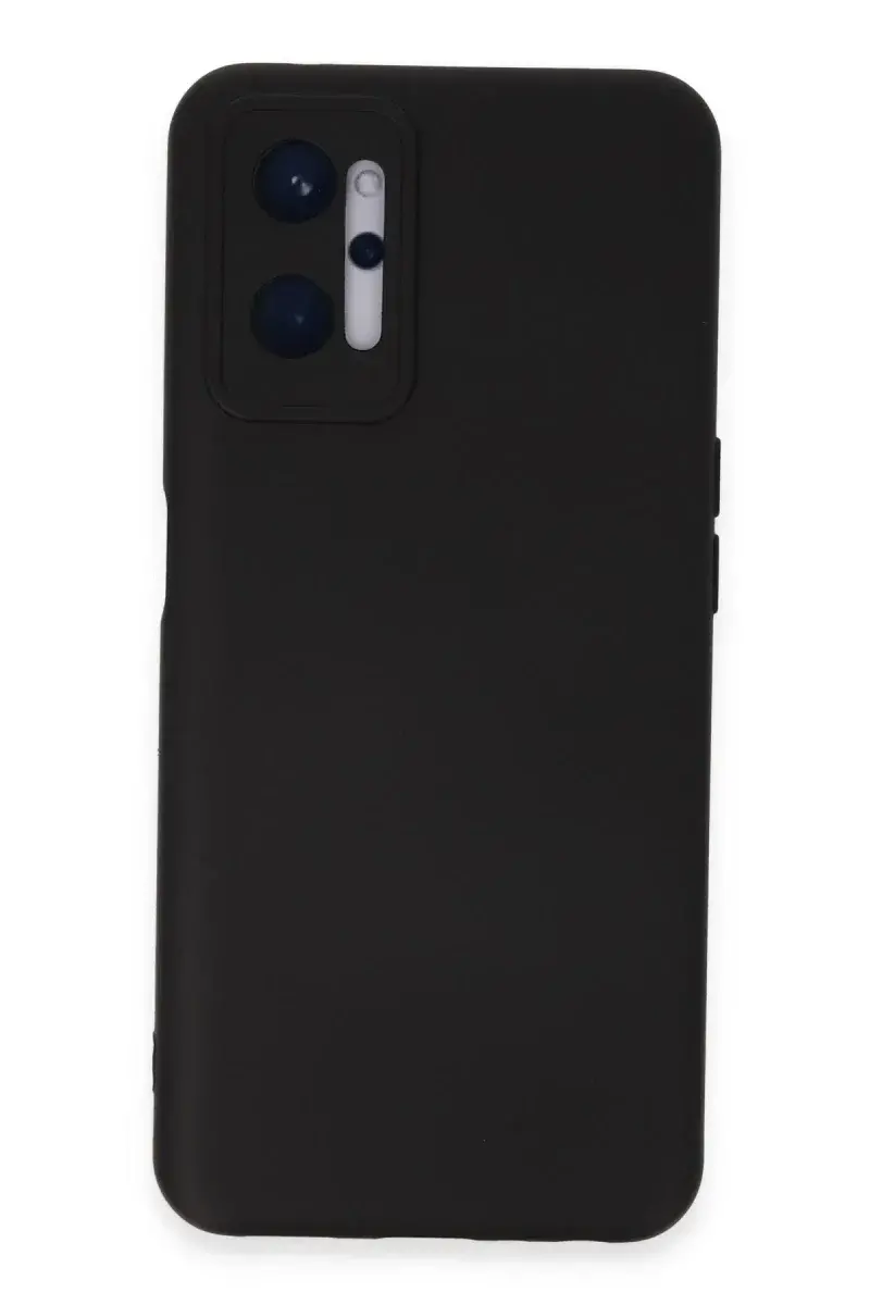 Realme 9i 4G Kılıf Nano içi Kadife Silikon - Siyah