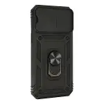 Apple İphone 14 Pro Max Kılıf Pars Lens Yüzüklü Silikon - Siyah-2