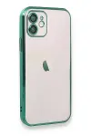 Apple iPhone 12 Kılıf Razer Lensli Silikon - Yeşil-2