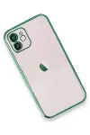 Apple iPhone 12 Kılıf Razer Lensli Silikon - Yeşil-3