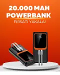 20.000 mAh Powerbank – 22.5W Hızlı Şarj, Çok Kablolu, Dijital Göstergeli-1
