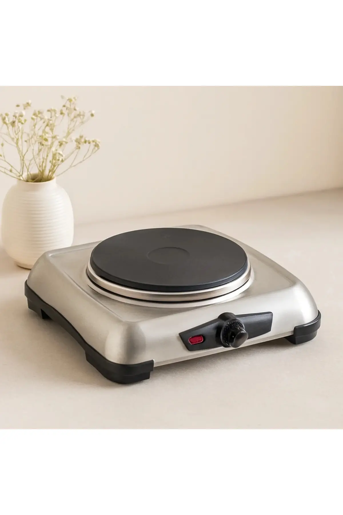 Mini Elektrikli Ocak 1500W Tek Gözlü 18 cm Ayarlı Termostat