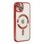 Apple İphone 14 Kılıf Kross Magneticsafe Kapak - Kırmızı-2
