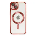 Apple İphone 14 Kılıf Kross Magneticsafe Kapak - Kırmızı-1
