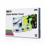 Cam Mutfak Tartısı Terazi Lcd Ekran 5KG/1GR Pilli Gr/oz/ml/ıb Ölçüm İ11-028-3