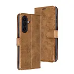 Samsung Galaxy A56 Kılıf Trend S Plus Kapaklı Kılıf - Taba-1