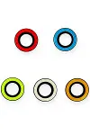 Apple iPhone 12 Pro Max Neon Fosforlu Kamera Lens - Mavi-2