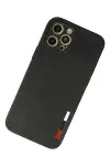 Apple iPhone 12 Pro Max Kılıf Loop Deri Silikon - Siyah-3